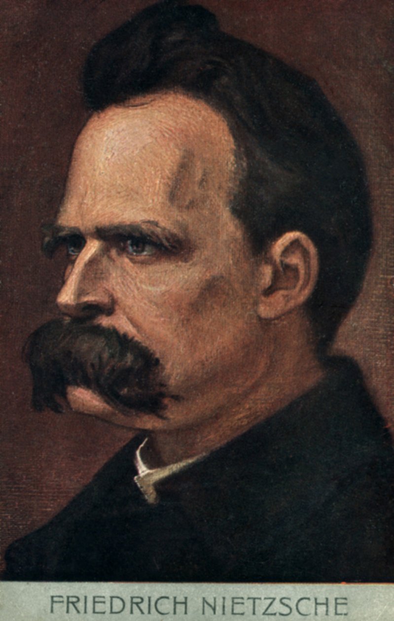 Friedrich Nietzsche (kolorowa litografia) autorstwa European School