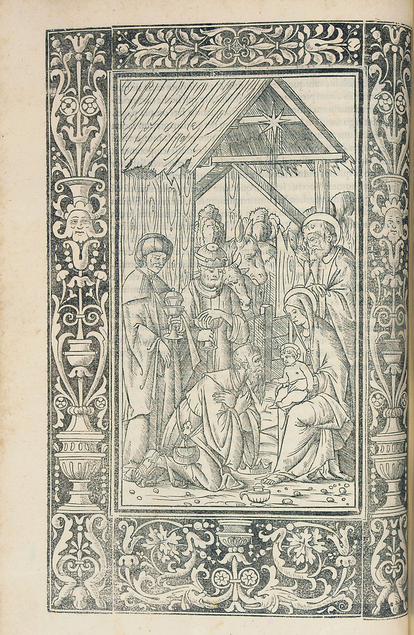 Ilustracja z chrześcijańskiego Decachordum autorstwa Marka Vigeriusa (1446-1516), Fano autorstwa European School
