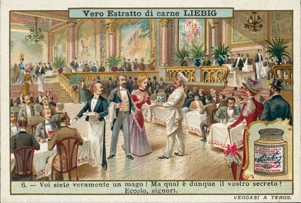 Poprawa losów restauracji po zatrudnieniu nowego szefa kuchni (chromolitho) autorstwa European School