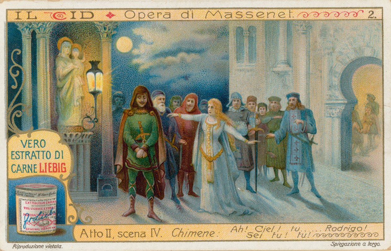 Le Cid Masseneta, karta Liebig, początek XX wieku (chromo) autorstwa European School
