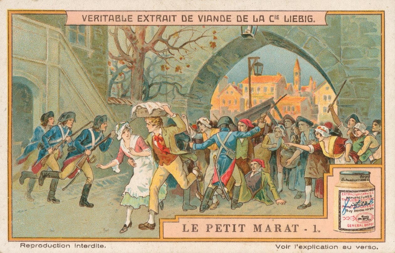 Le Petit Marat, karta Liebig, początek XX wieku (chromo) autorstwa European School