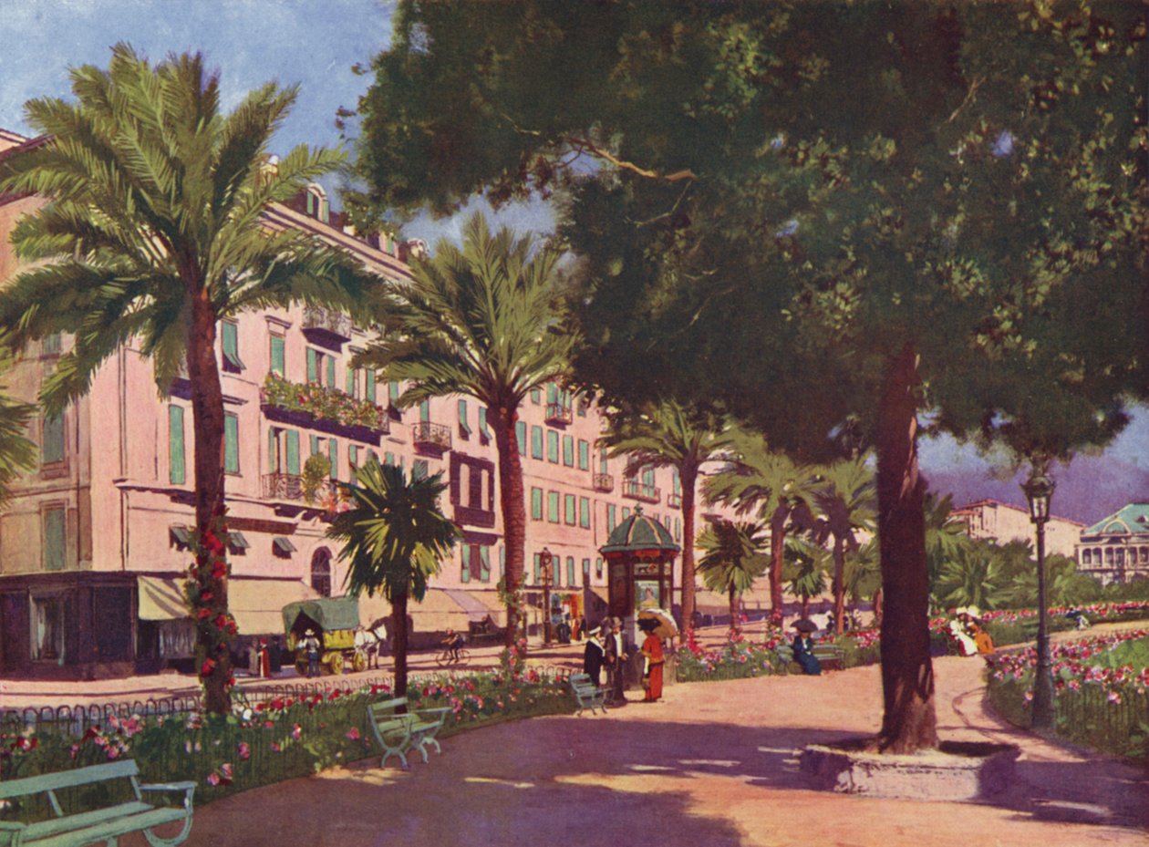 Nicea, Avenue Massena (druk kolorowy) autorstwa European School