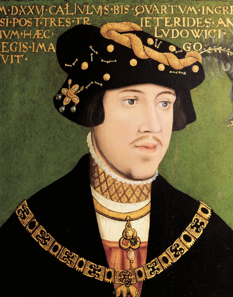 Portret Ludwika II Węgierskiego, króla Węgier, Czech i Chorwacji (olej na desce) autorstwa European School