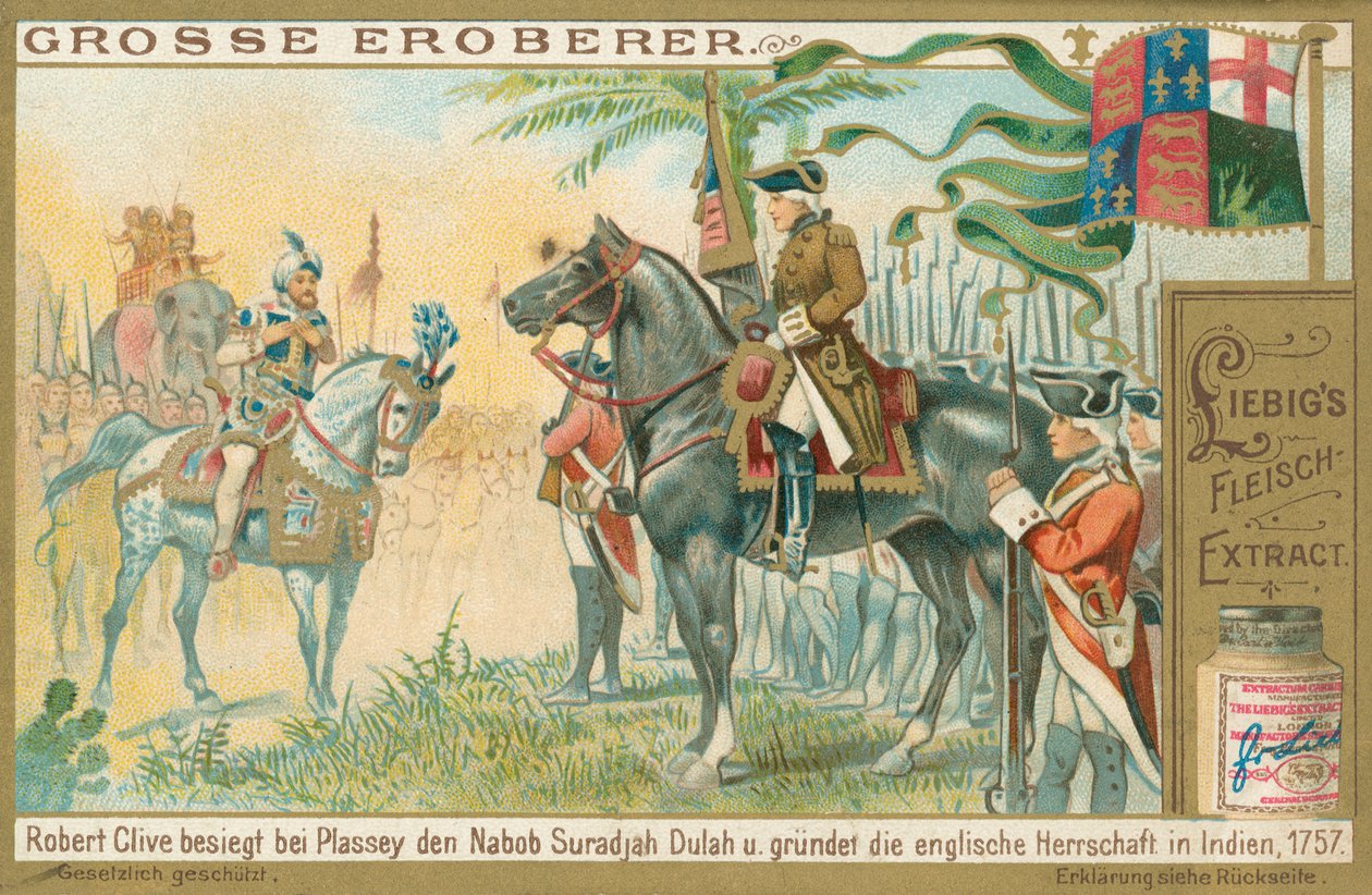 Robert Clive (chromolitho) autorstwa European School