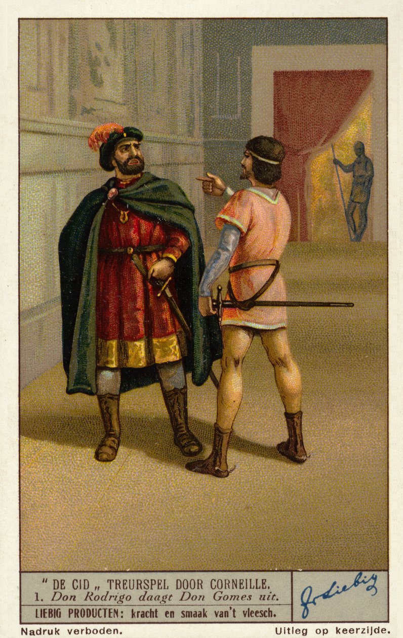 Scena z tragedii Le Cid francuskiego dramaturga Paula Corneille