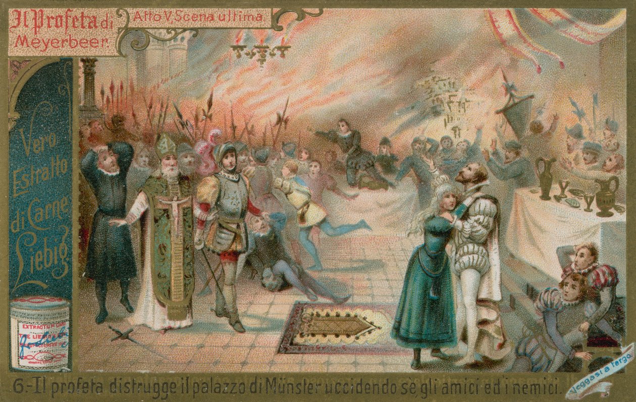 Zniszczenie Munsteru (chromolit) autorstwa European School