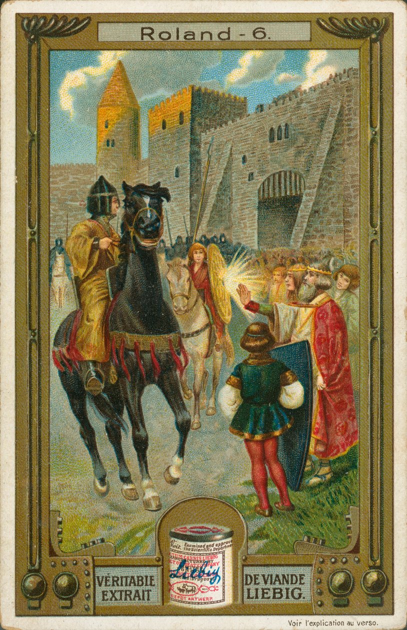 Historia Rolanda, karta Liebig, początek XX wieku (chromo) autorstwa European School