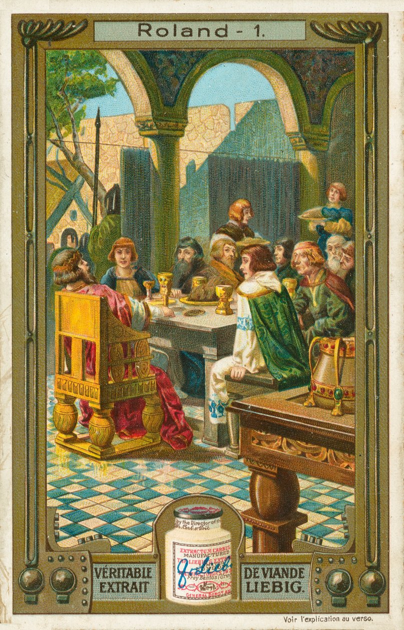 Historia Rolanda, karta Liebig, początek XX wieku (chromo) autorstwa European School