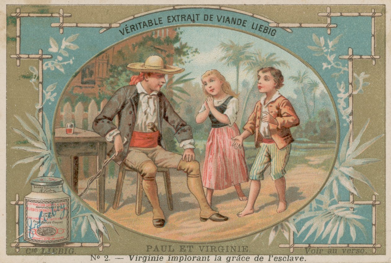 Virginie błaga o niewolnika (chromolitografia) autorstwa European School