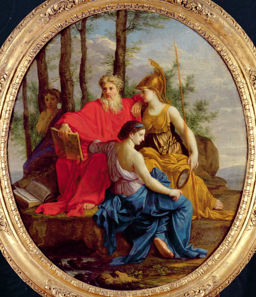 Alegoria doskonałego ministra lub ministra stanu z jego atrybutami, 1653 autorstwa Eustache Le Sueur