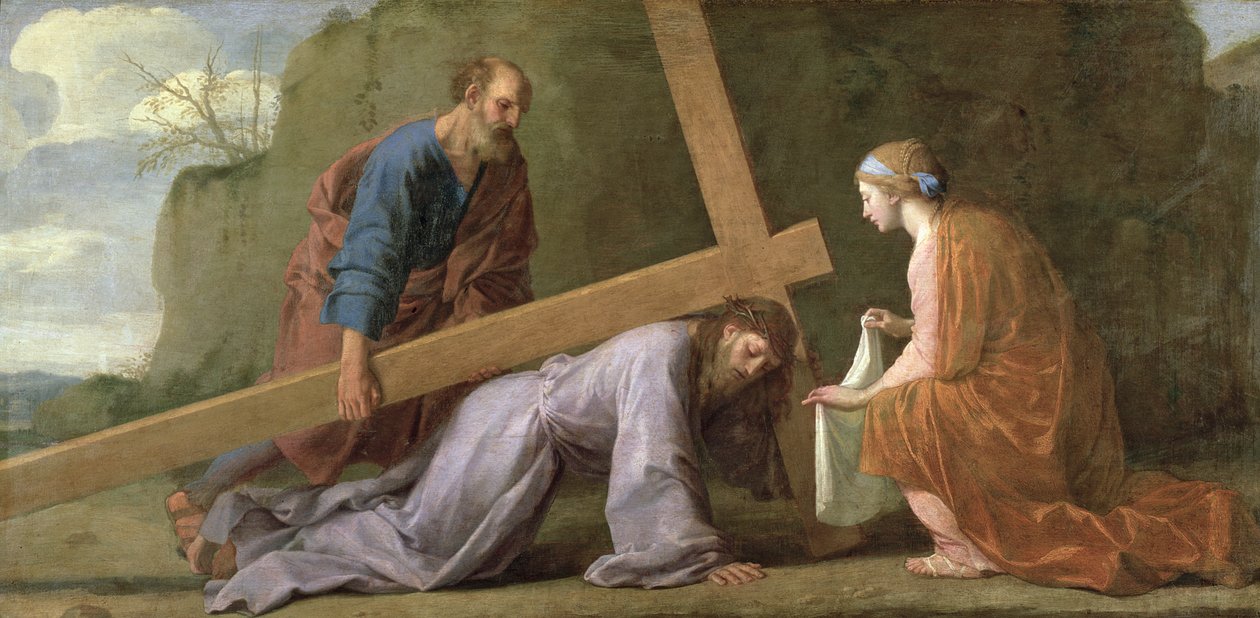 Chrystus niosący krzyż, ok. 1651 autorstwa Eustache Le Sueur