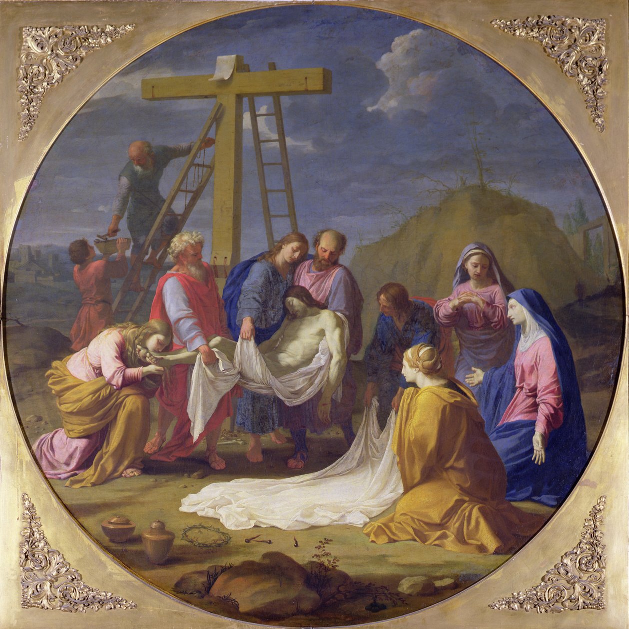 Zejście z krzyża, ok. 1651 autorstwa Eustache Le Sueur