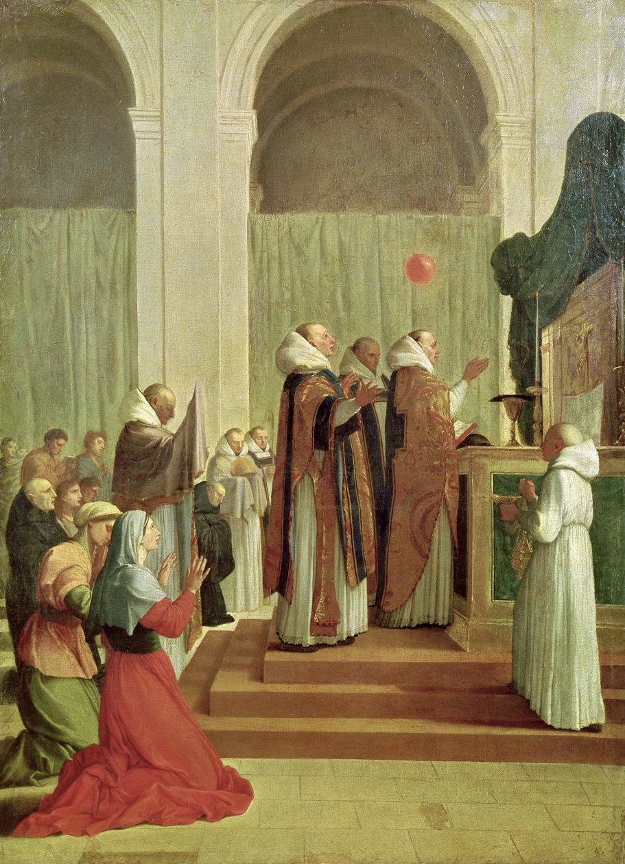 Msza św. Marcina z Tours, 1654 autorstwa Eustache Le Sueur