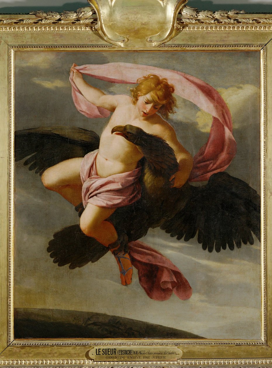Porwanie Ganymede ... autorstwa Eustache (studio of) Le Sueur