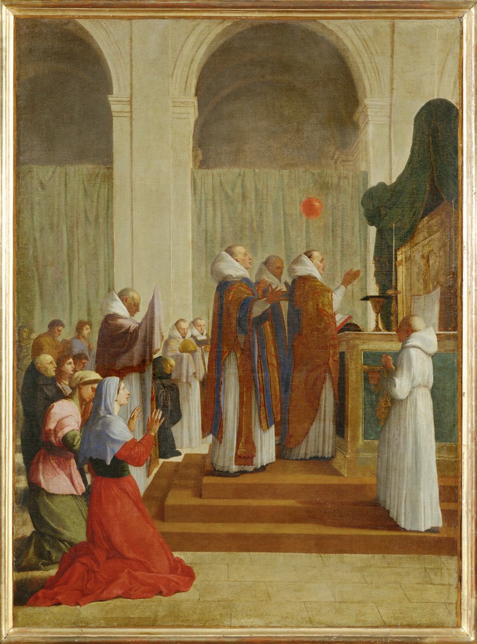La messe de saint Martin - msza świętego Marcina ... autorstwa Eustache (studio of) Le Sueur