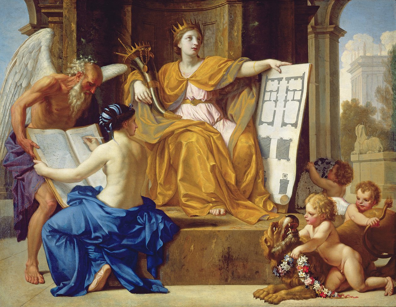 Alegoria wspaniałości, c.1654 autorstwa Eustache Le Sueur