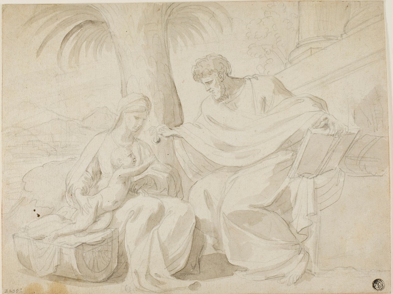 święta Rodzina autorstwa Eustache Le Sueur