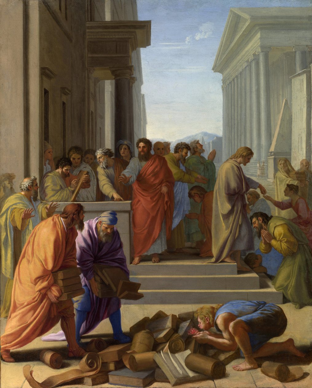 Św. Paweł głosił w Efezie autorstwa Eustache Le Sueur
