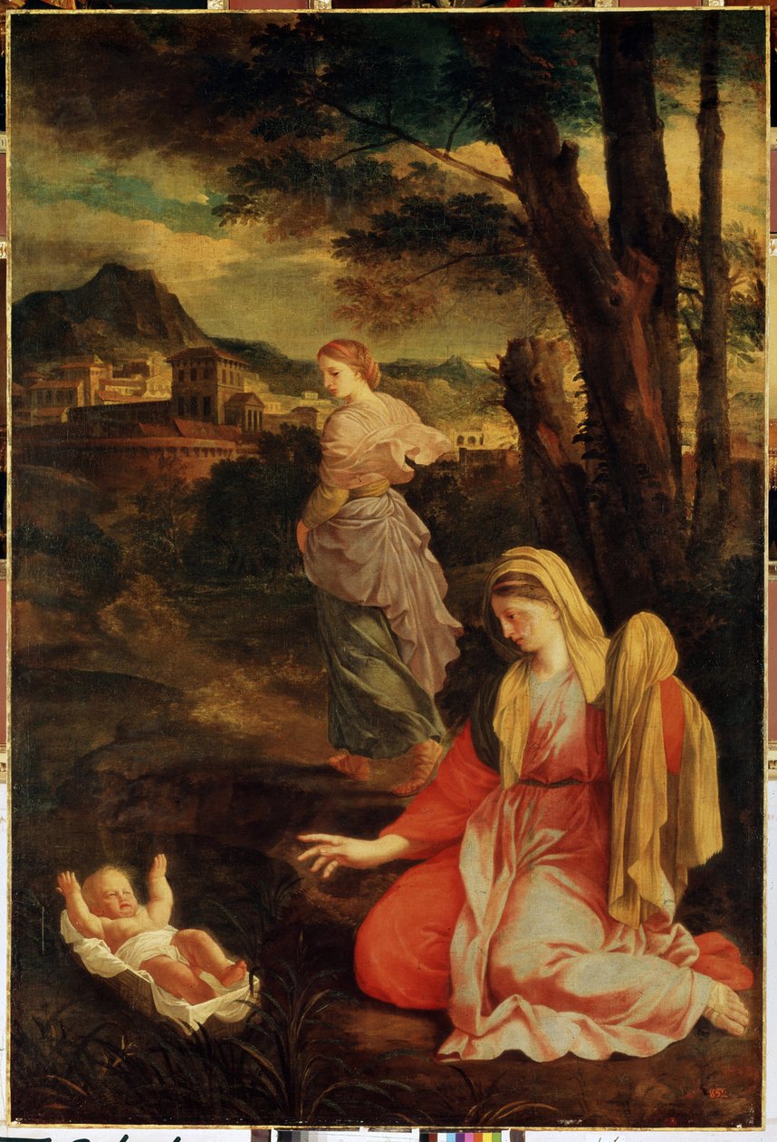 Znalezienie Mojżesza autorstwa Eustache Le Sueur
