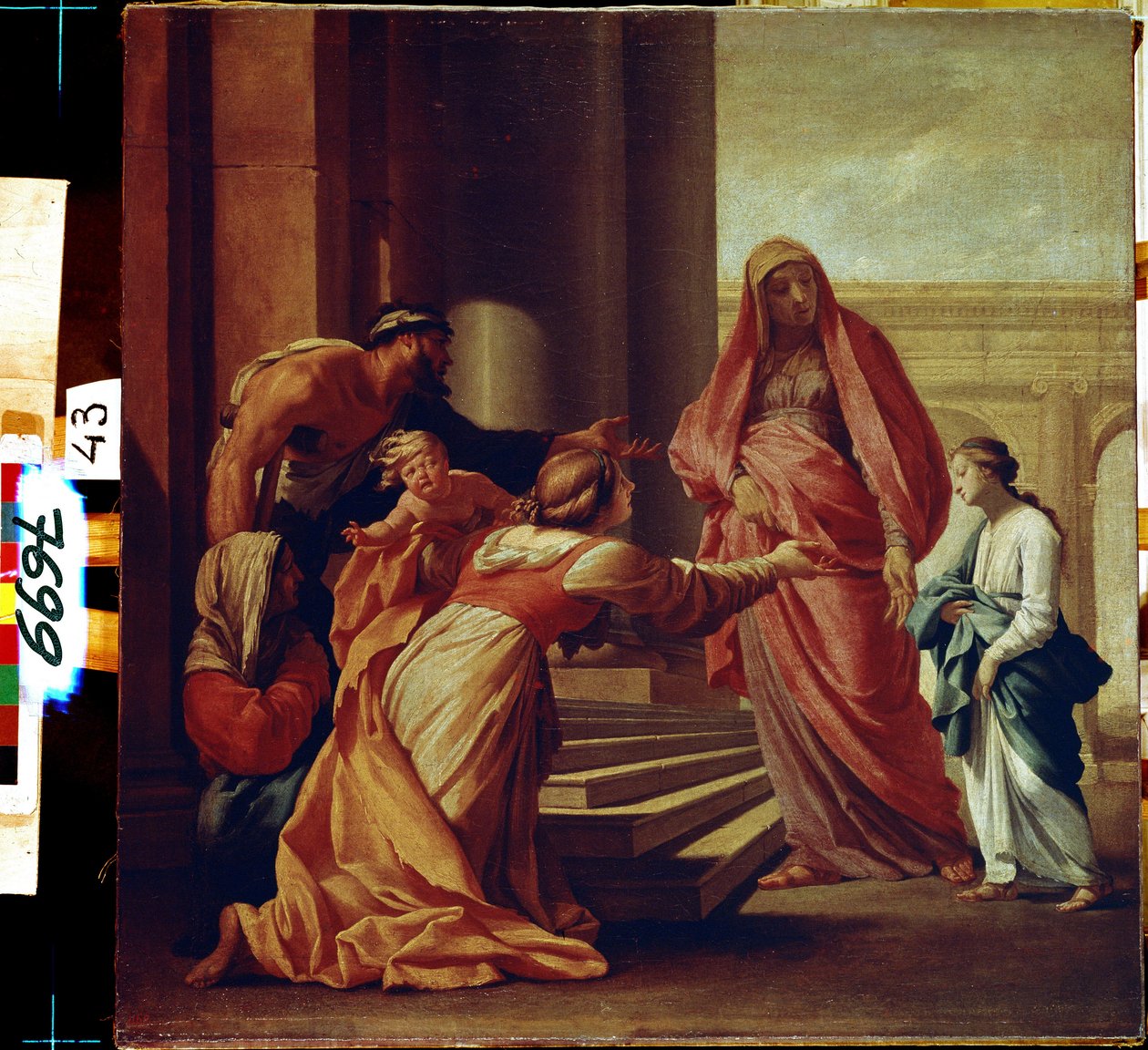 Ofiarowanie Najświętszej Maryi Panny autorstwa Eustache Le Sueur