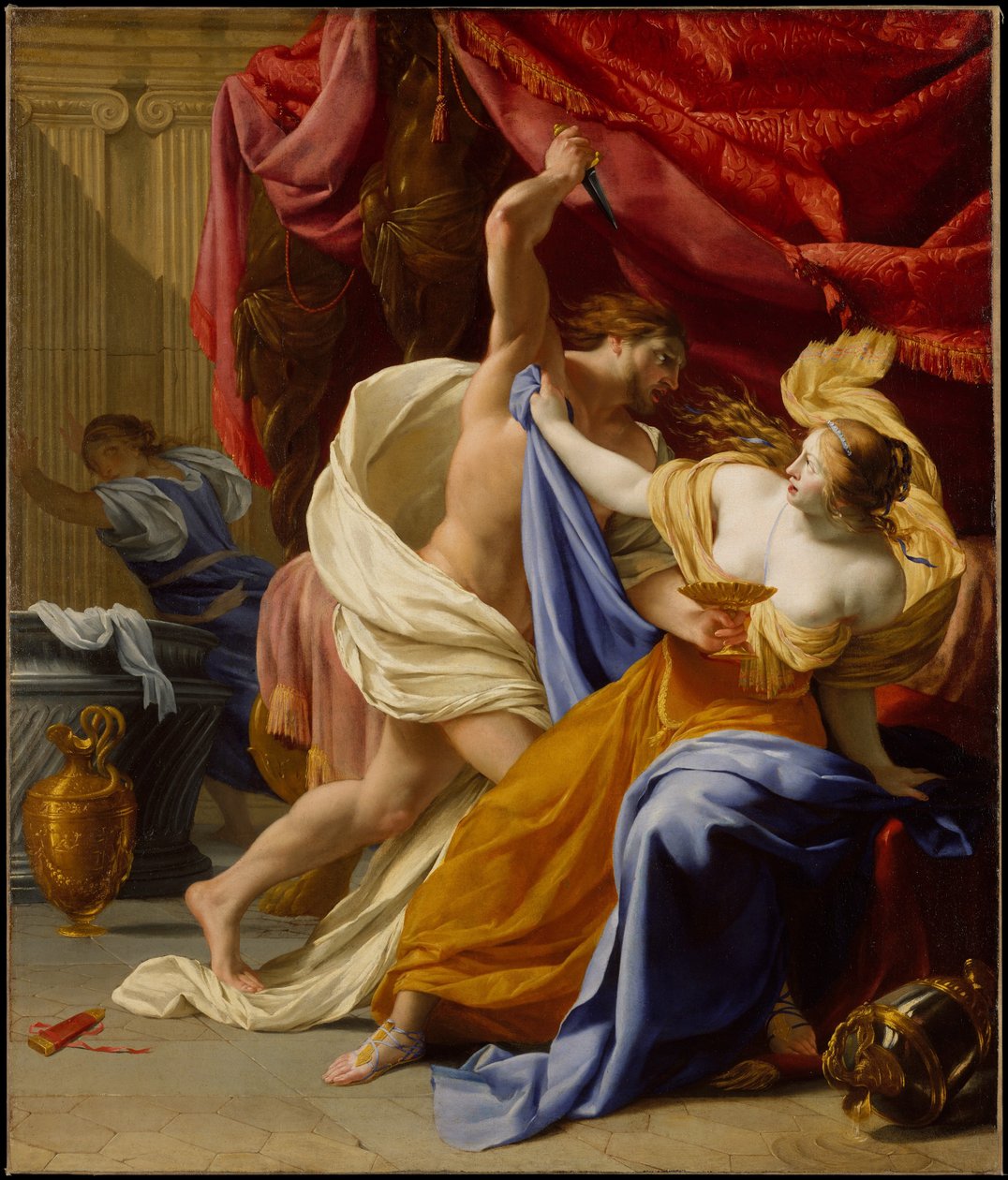Gwałt Tamar, ok. 1640 (olej na płótnie) autorstwa Eustache Le Sueur