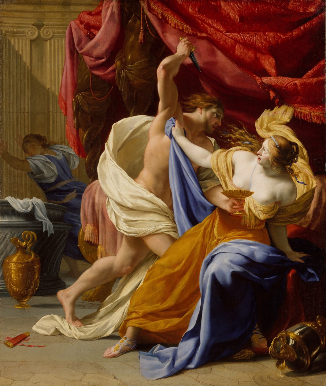 Gwałt na Tamar, prawdopodobnie ok. godz. 1640. autorstwa Eustache Le Sueur