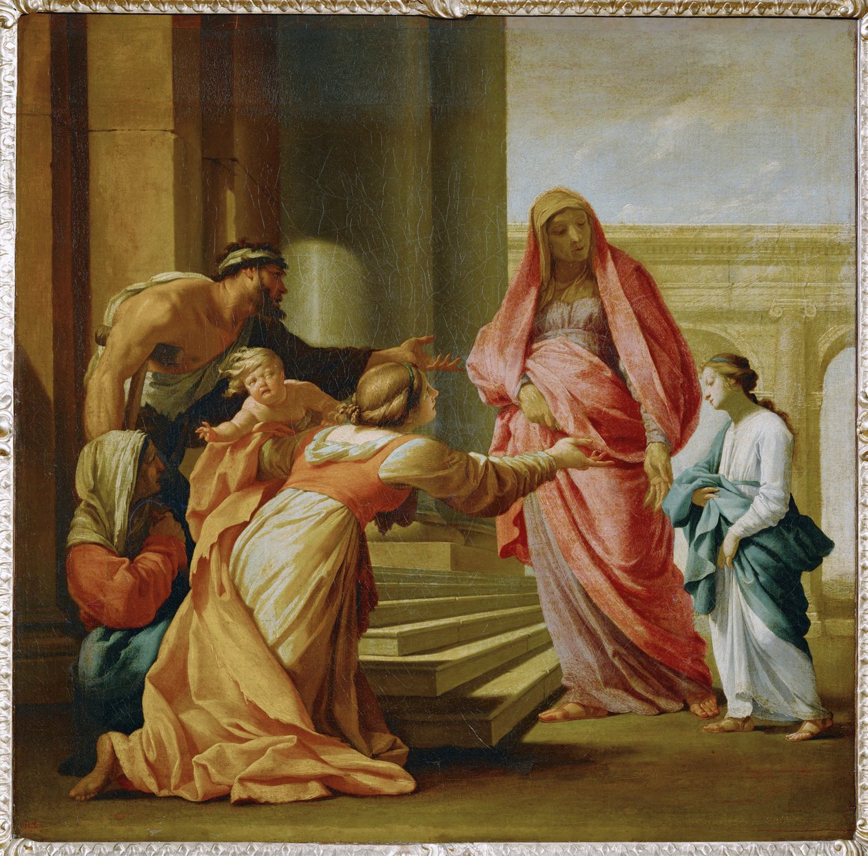 Matka Boska przyniesiona do świątyni (obraz na płótnie) autorstwa Eustache Le Sueur