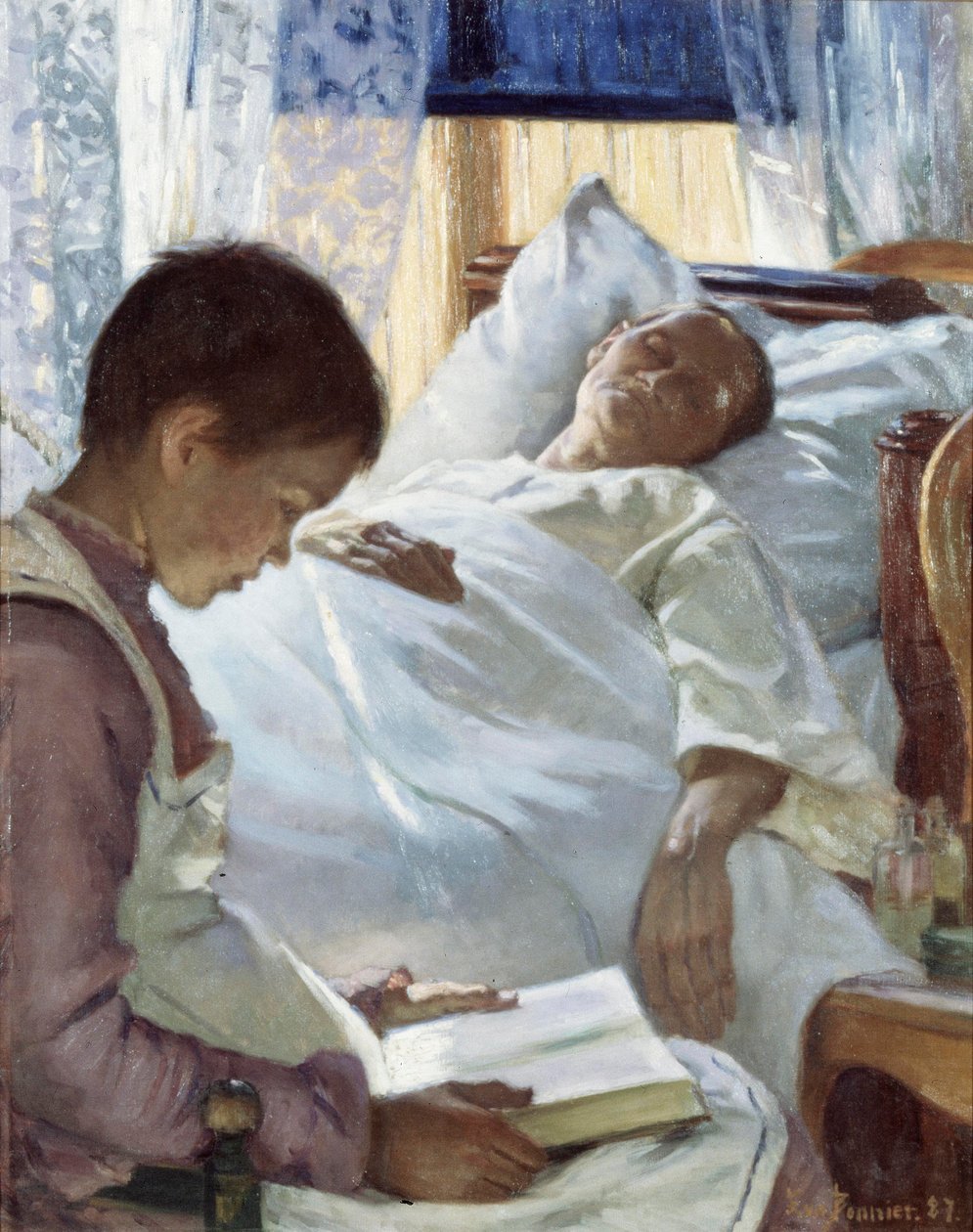 Odbicie w błękicie, 1887 autorstwa Eva Bonnier