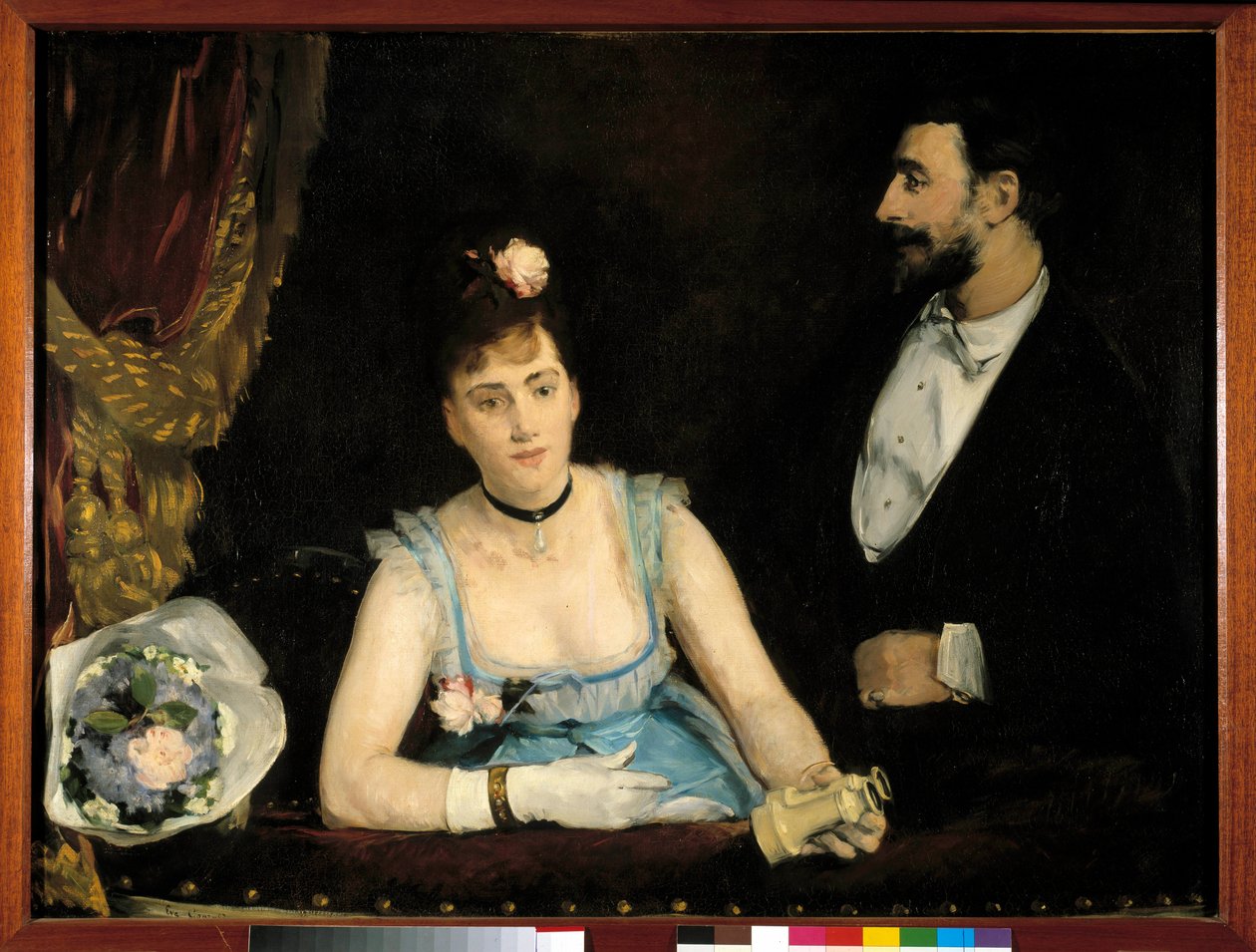 Loża włoska. Obraz Evy Gonzales (1849 - 1883) autorstwa Eva Gonzalès