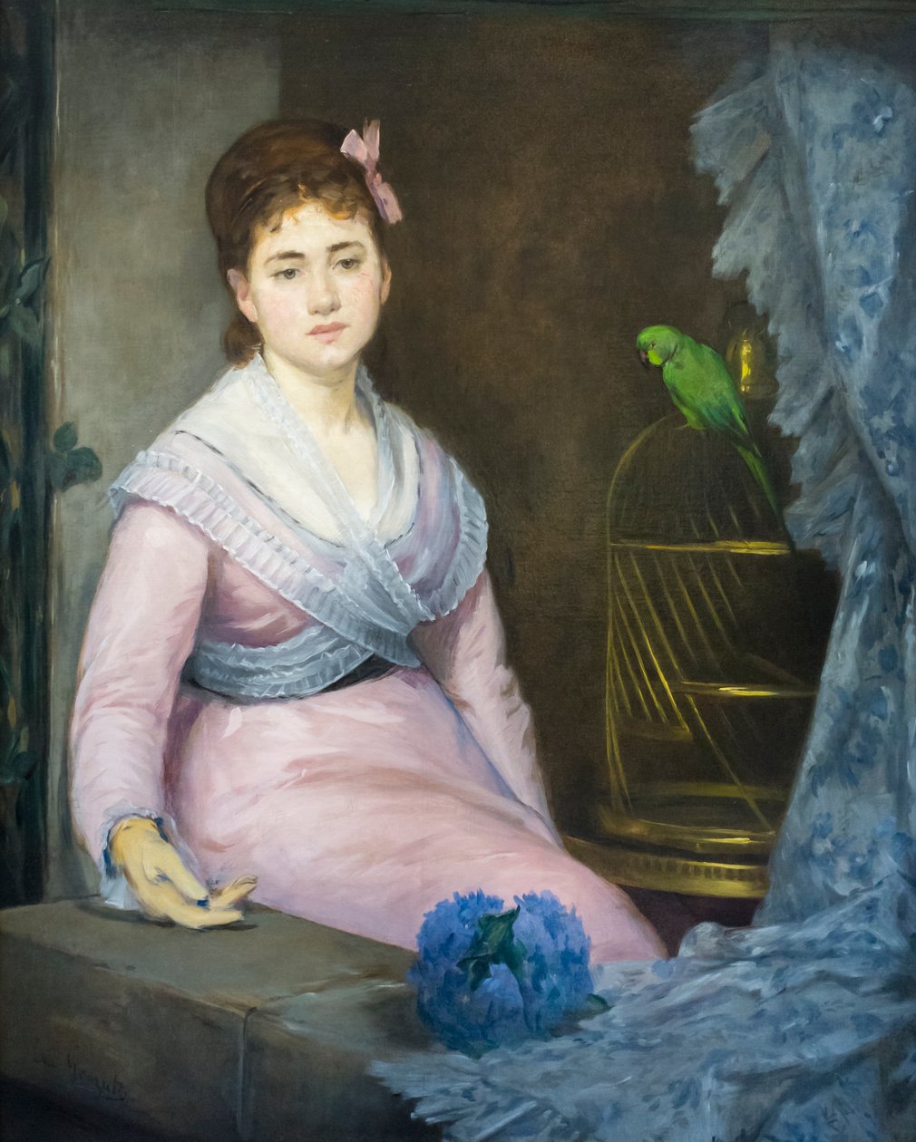 gnuśność, ok. 1871-1872 (olej na płótnie) autorstwa Eva Gonzalès