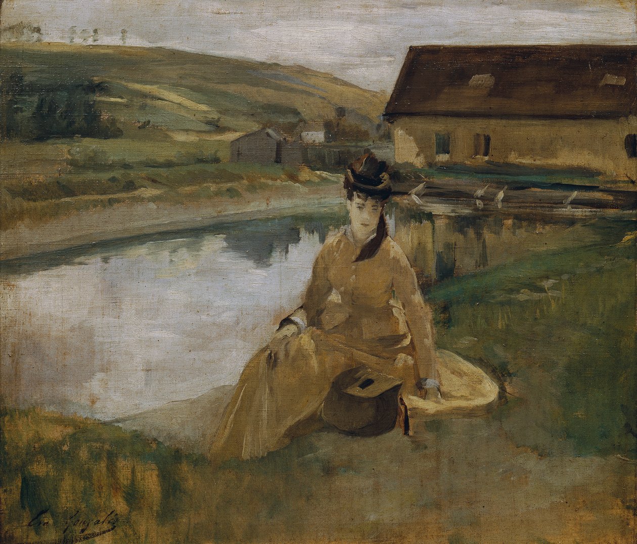 Nad wodą autorstwa Eva Gonzalès