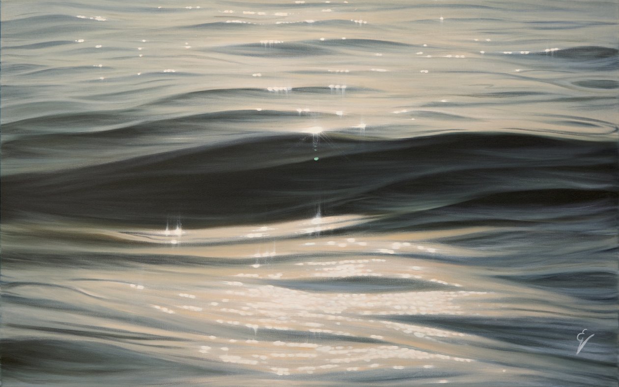Into The Light, 2023 (olej na płótnie) autorstwa Eva Volf