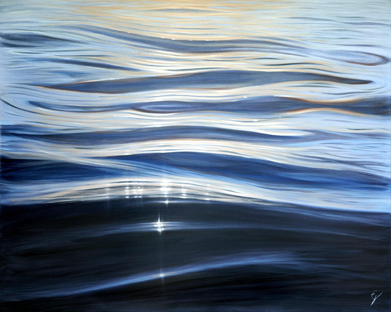 Perle de la Mer, 2023 (olej na płótnie) autorstwa Eva Volf