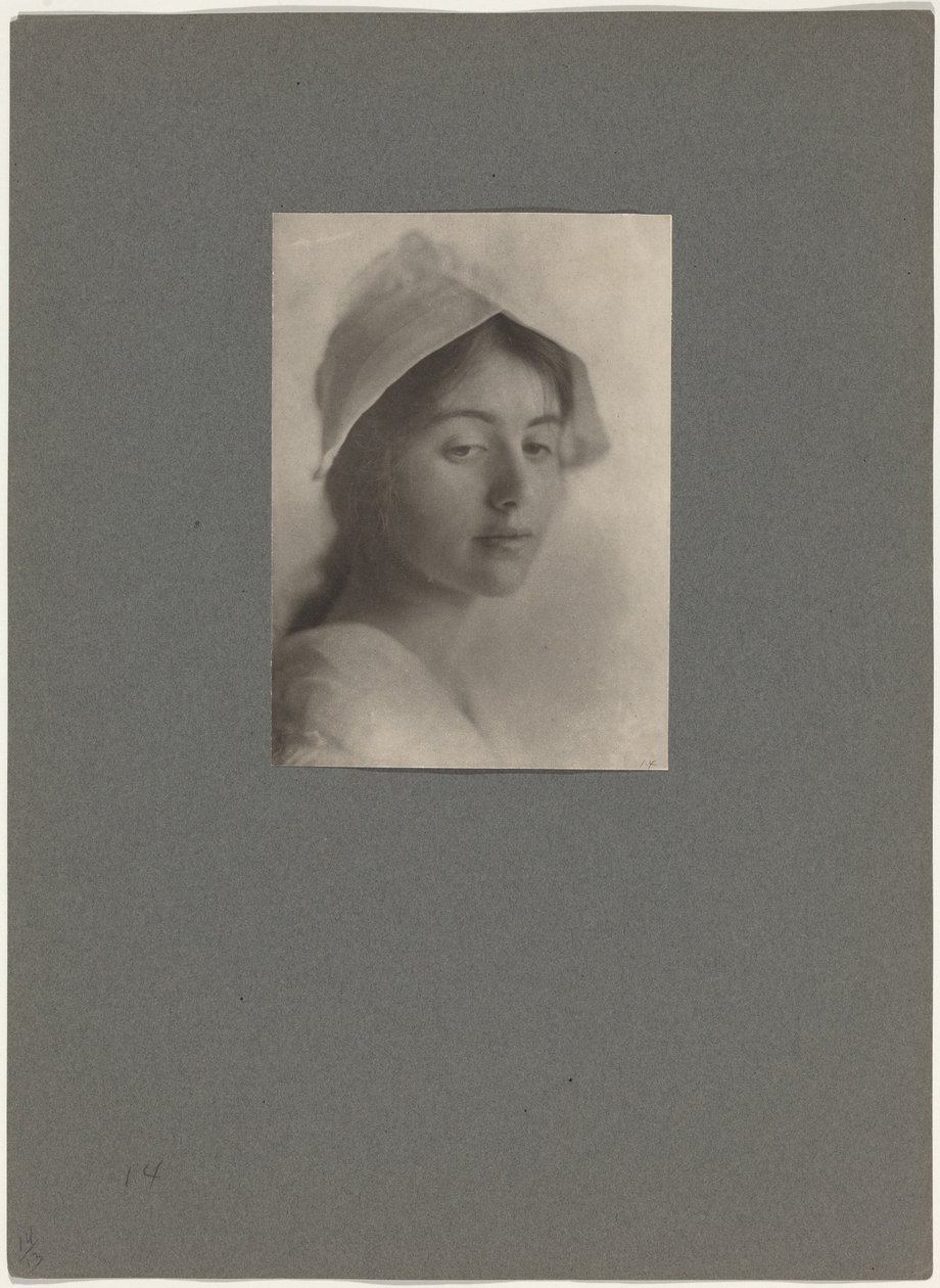 A Study Head, 1910 (zdjęcie) autorstwa Eva Watson