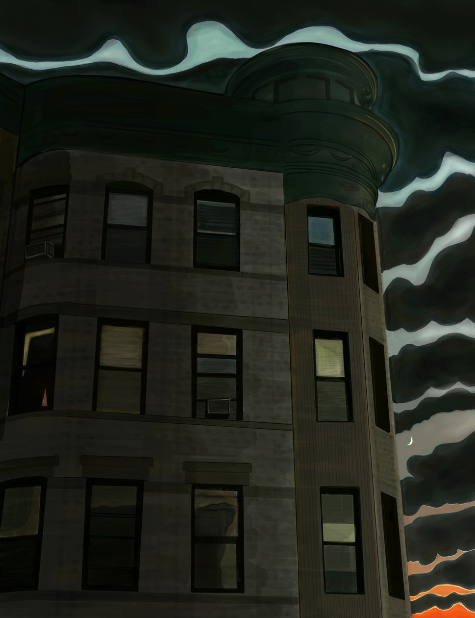 13th Street at 7th Avenue, Brooklyn (grafika cyfrowa) autorstwa Evan Sklar