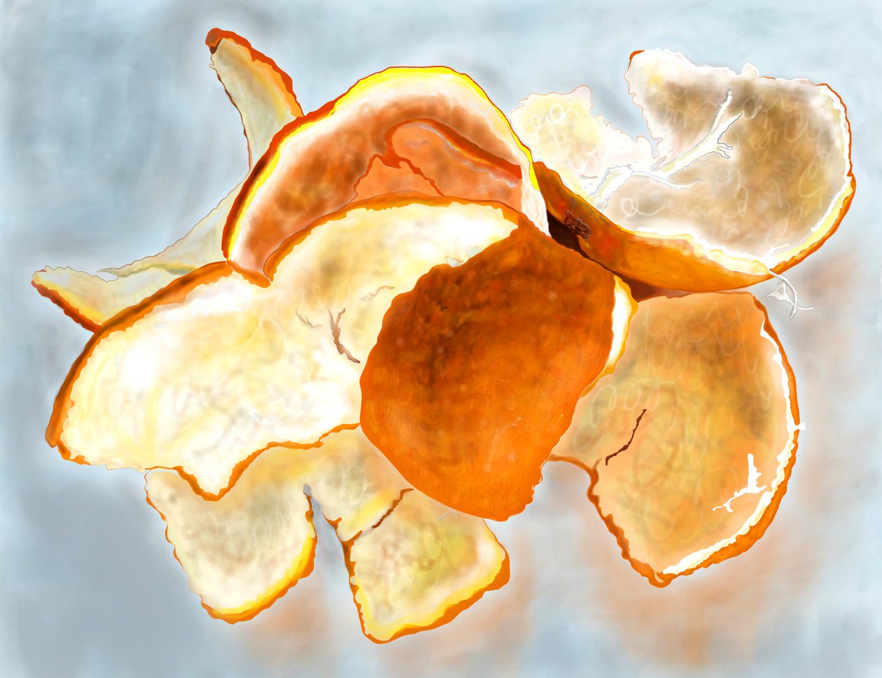 Peelingi Clementine autorstwa Evan Sklar