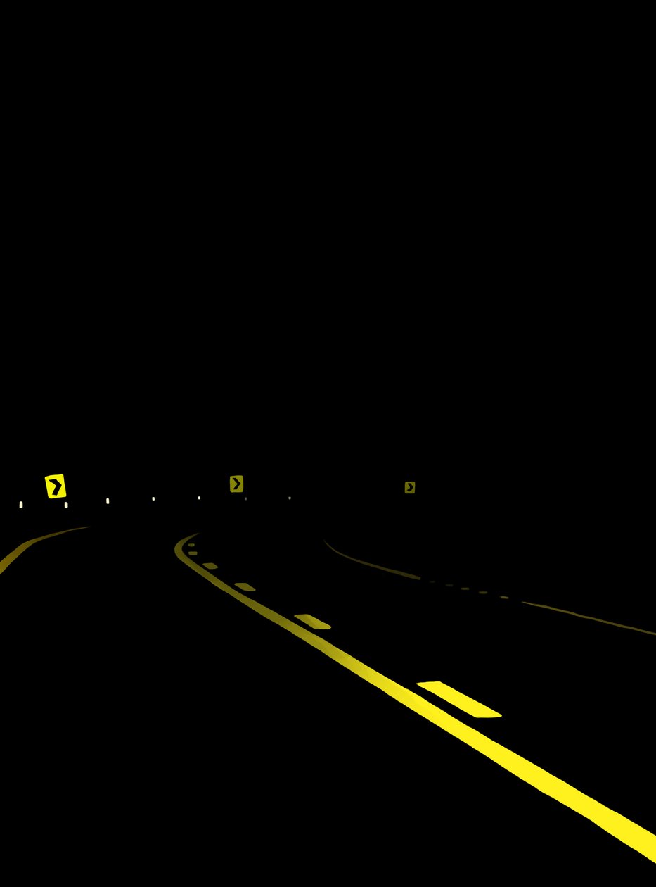 Driving The Road At Night # 7 Brooklyn (grafika cyfrowa) autorstwa Evan Sklar