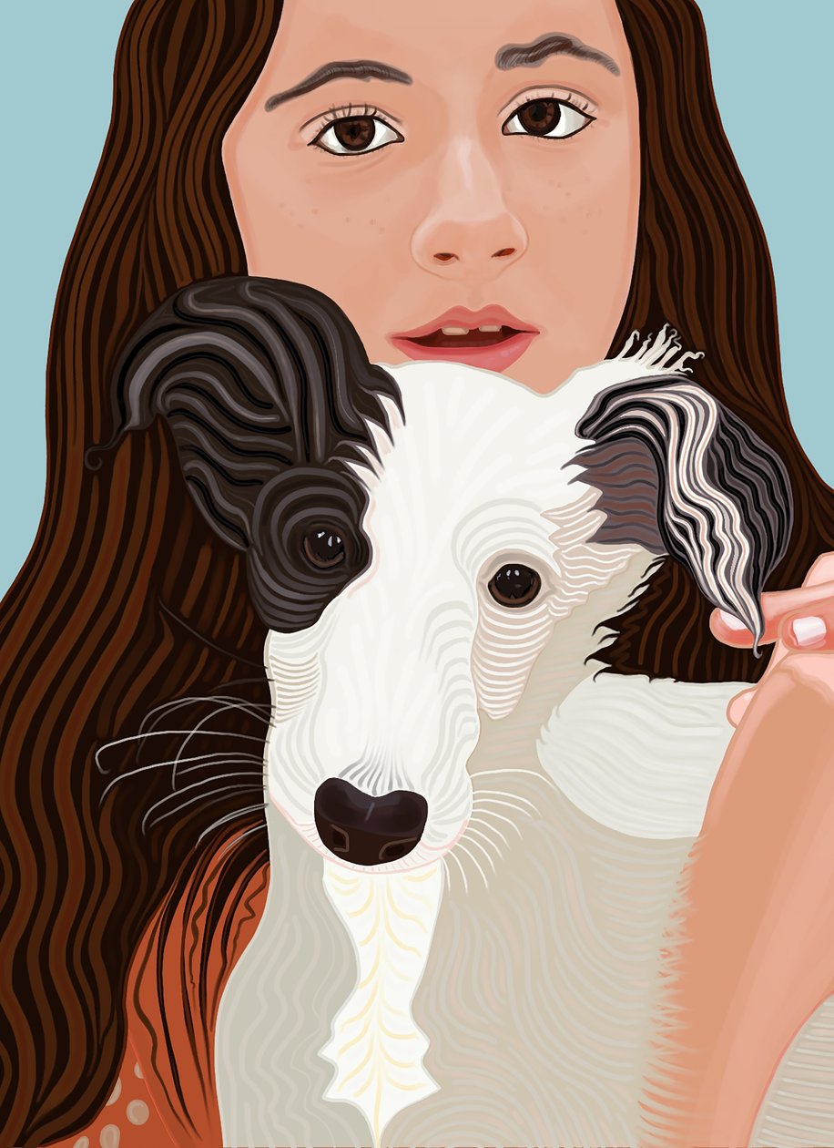 Minnie i Ava (grafika cyfrowa) autorstwa Evan Sklar