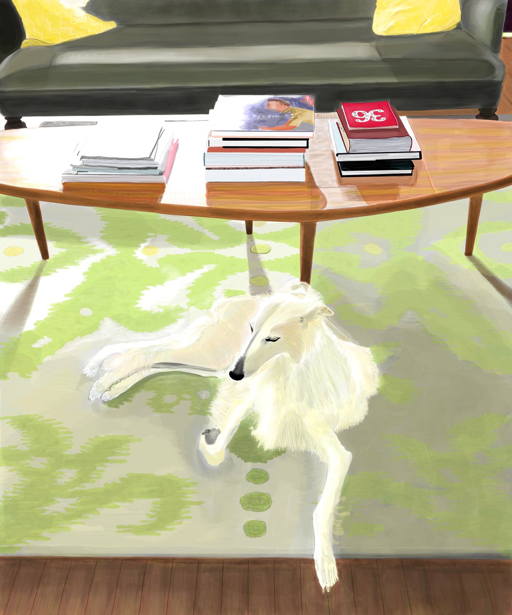 Penny On Rug autorstwa Evan Sklar