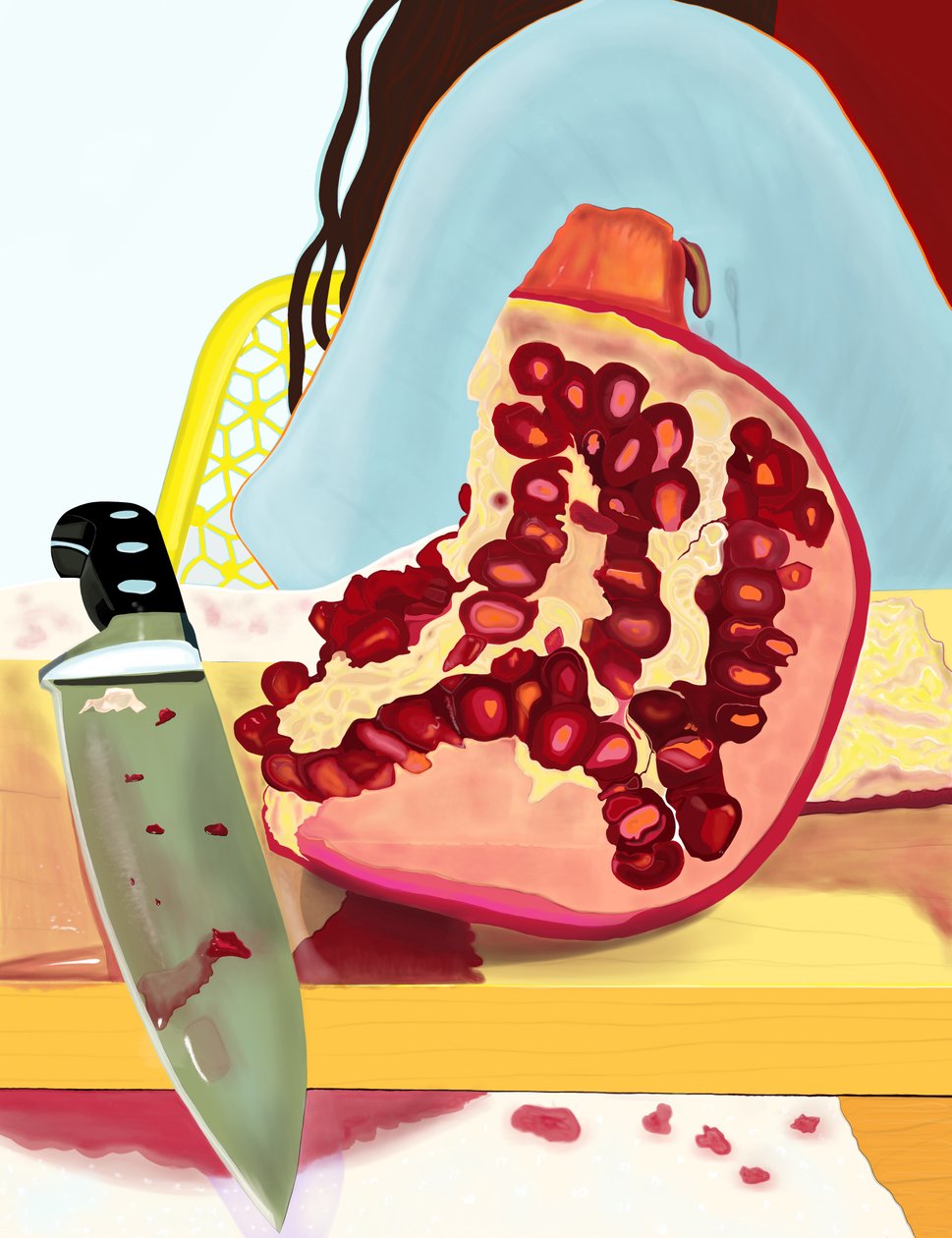 Granat, Brooklyn (grafika cyfrowa) autorstwa Evan Sklar