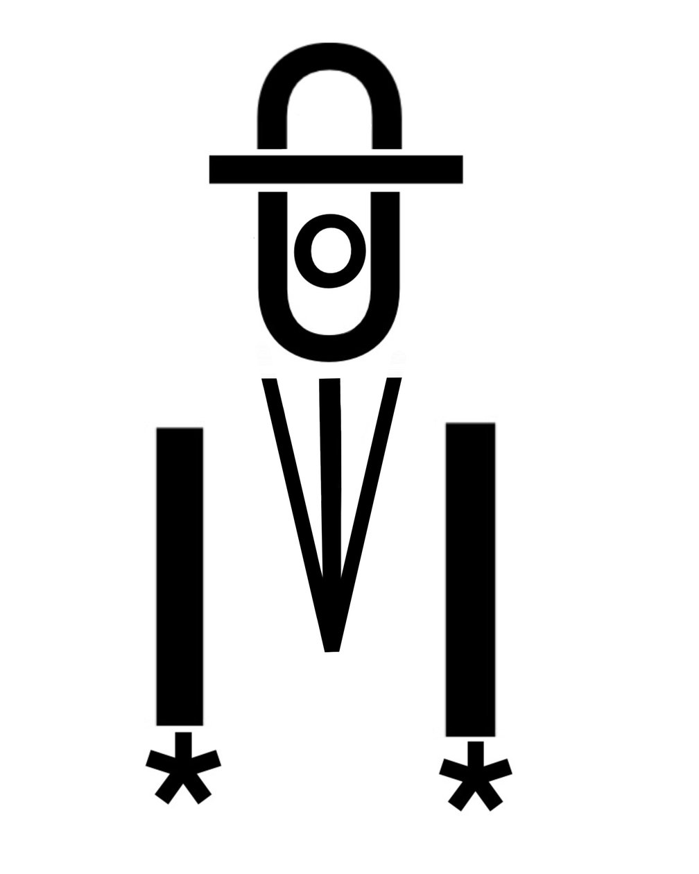 "Syn Człowieczy" wykonany z typografią (grafika cyfrowa) autorstwa Evan Sklar
