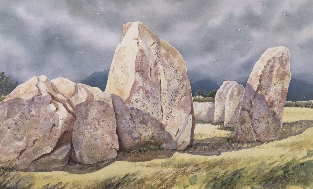 Kamienie z Castlerigg, Cumbria autorstwa Evangeline Dickson