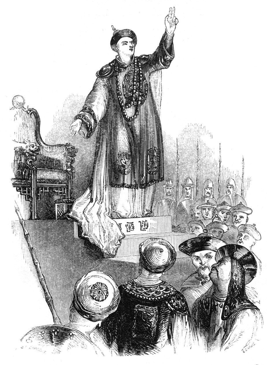Ślubowanie cesarza, XVIII w., 1847 r. autorstwa Evans