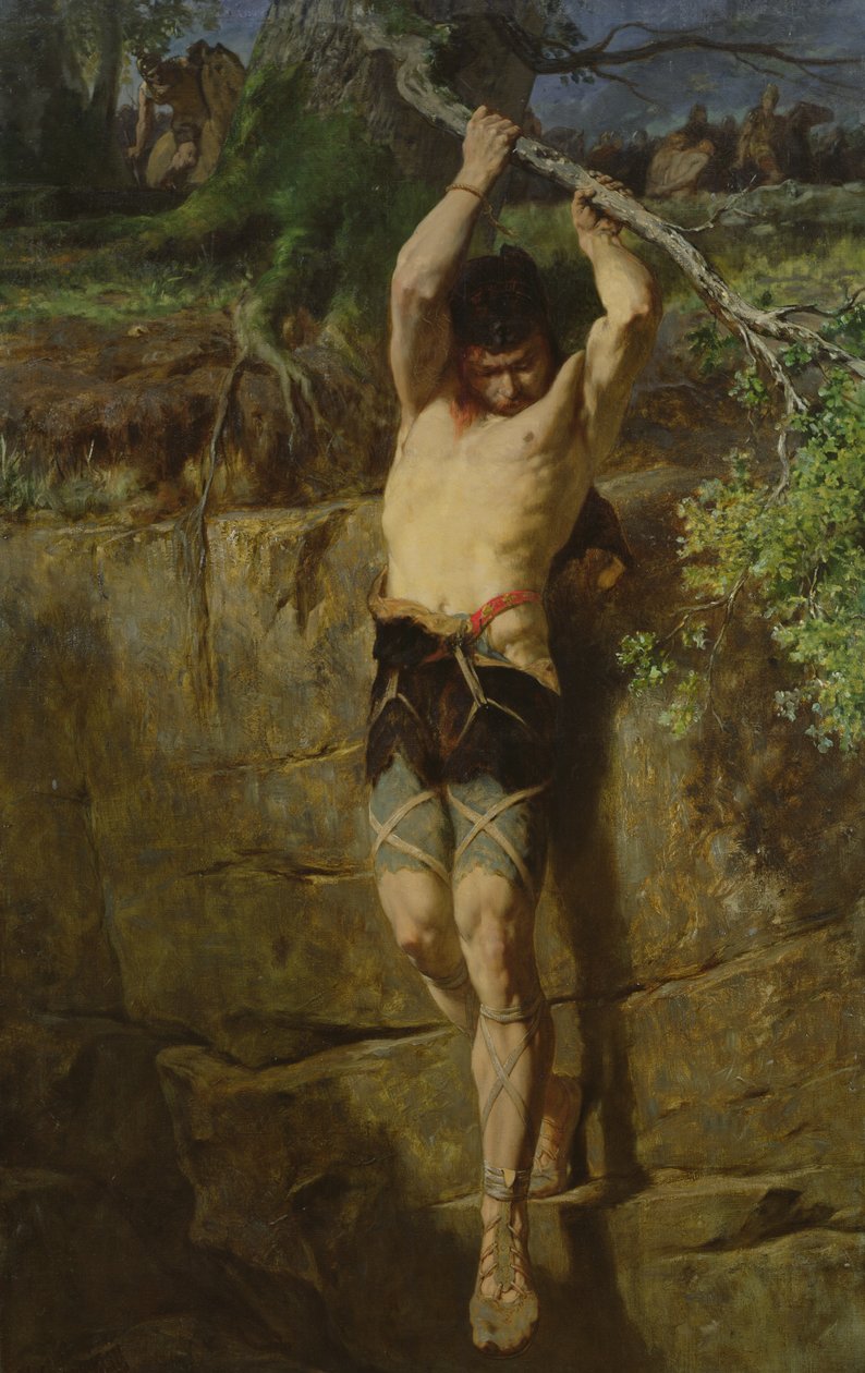 Ucieczka galijskiego więźnia autorstwa Evariste Vital Luminais