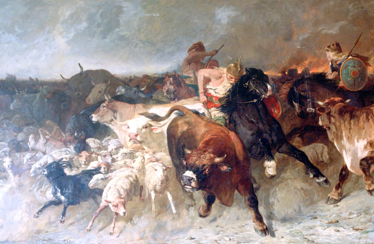 Grabieżcy, 1867 autorstwa Evariste Vital Luminais