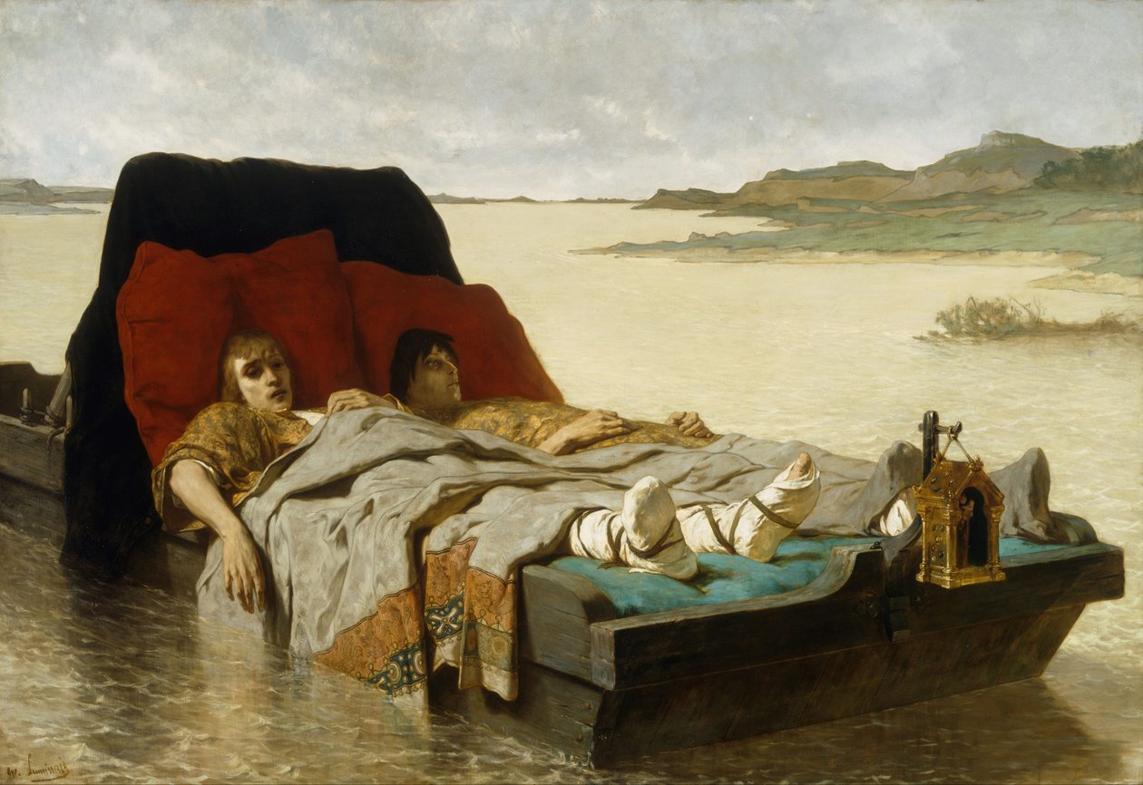 Synowie Chlodwiga II, 1880 autorstwa Evariste Vital Luminais