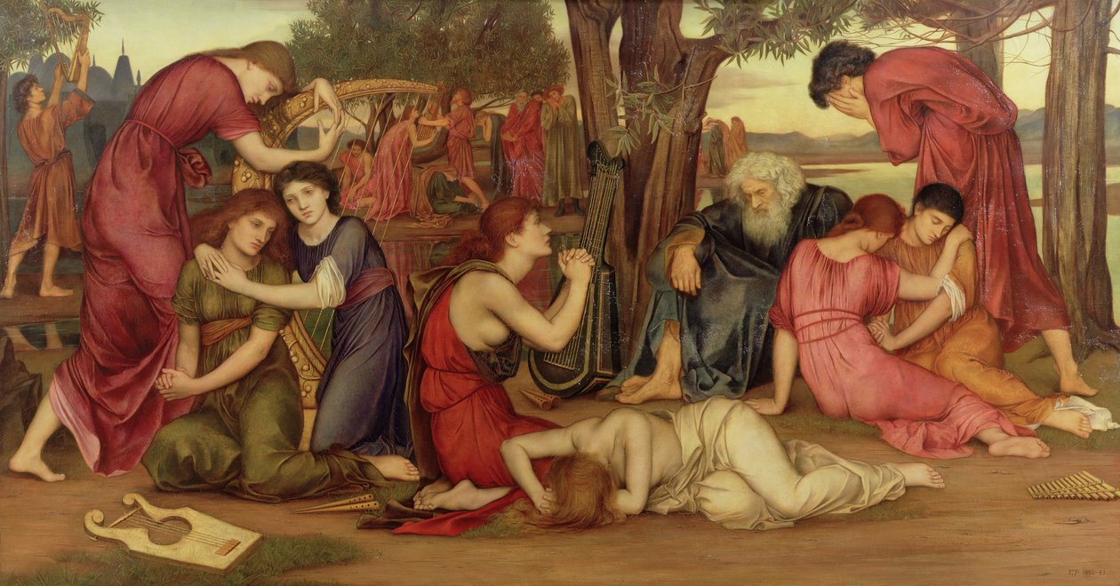 Nad wodami Babilonu, 1882-83 autorstwa Evelyn De Morgan
