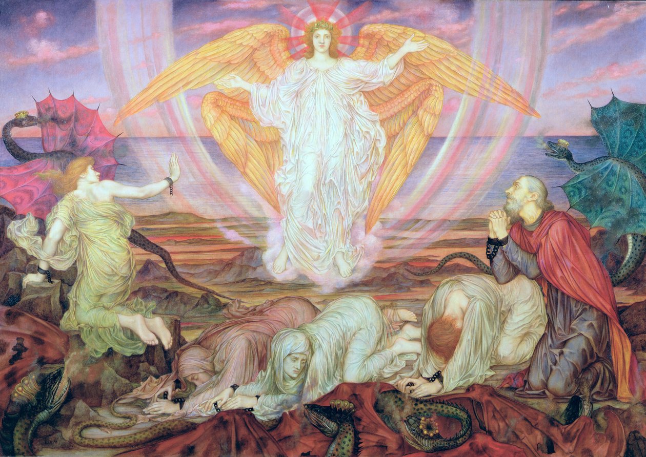 Śmierć smoka, 1914 autorstwa Evelyn De Morgan