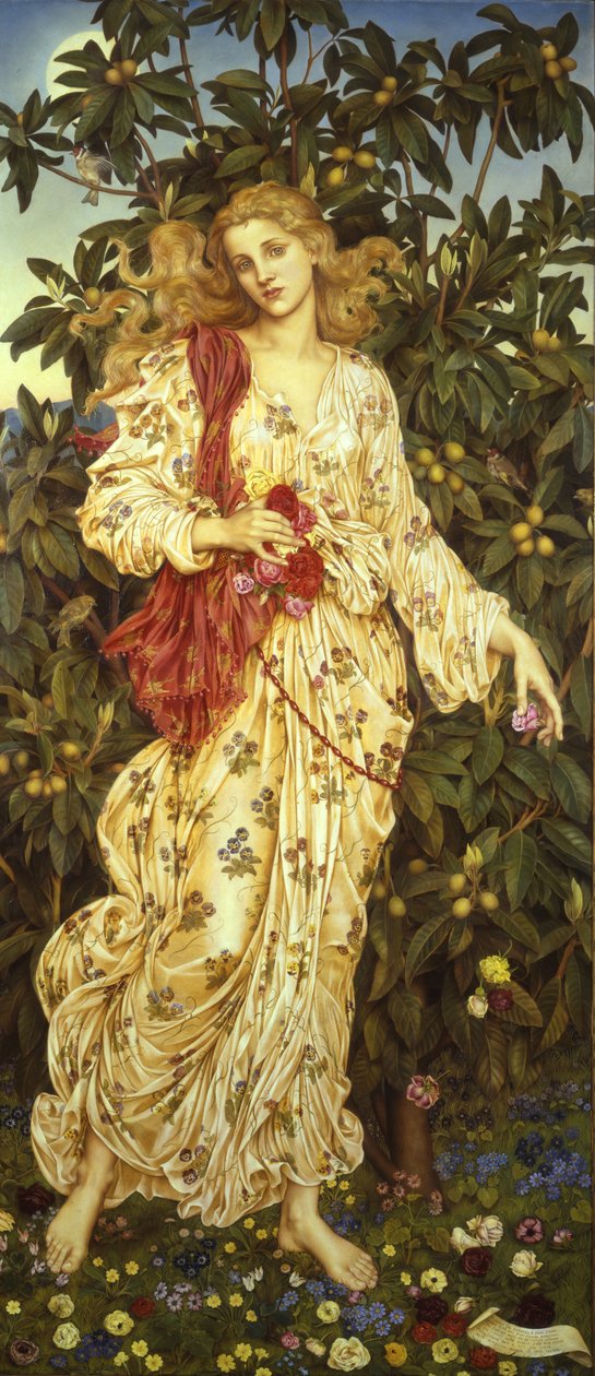 Flora, 1894 autorstwa Evelyn De Morgan