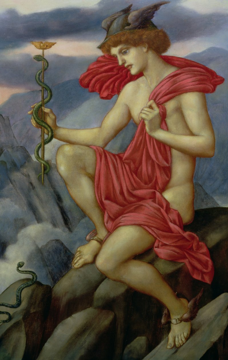 Merkury autorstwa Evelyn De Morgan